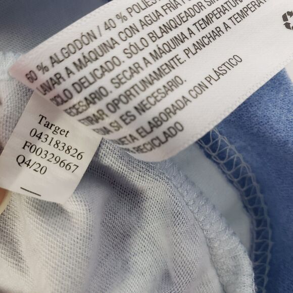 Original Use Womens T Shirt Size Large Blue Tie Dye Tee Short Sleeve Crew Neck - Picture 8 of 8